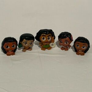 Just Play Disney Doorables Lot Of  5: Series 5-Maui  & Moana Mini Figures Rare